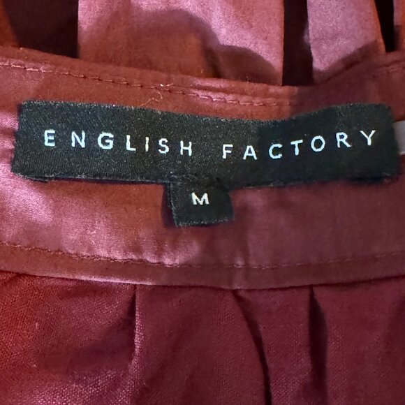 English Factory Burgundy Maxi Skirt - Picture 7 of 10